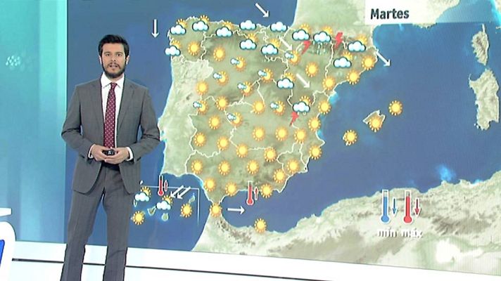 El tiempo - Jornada de temperaturas altas y lluvias en el norte