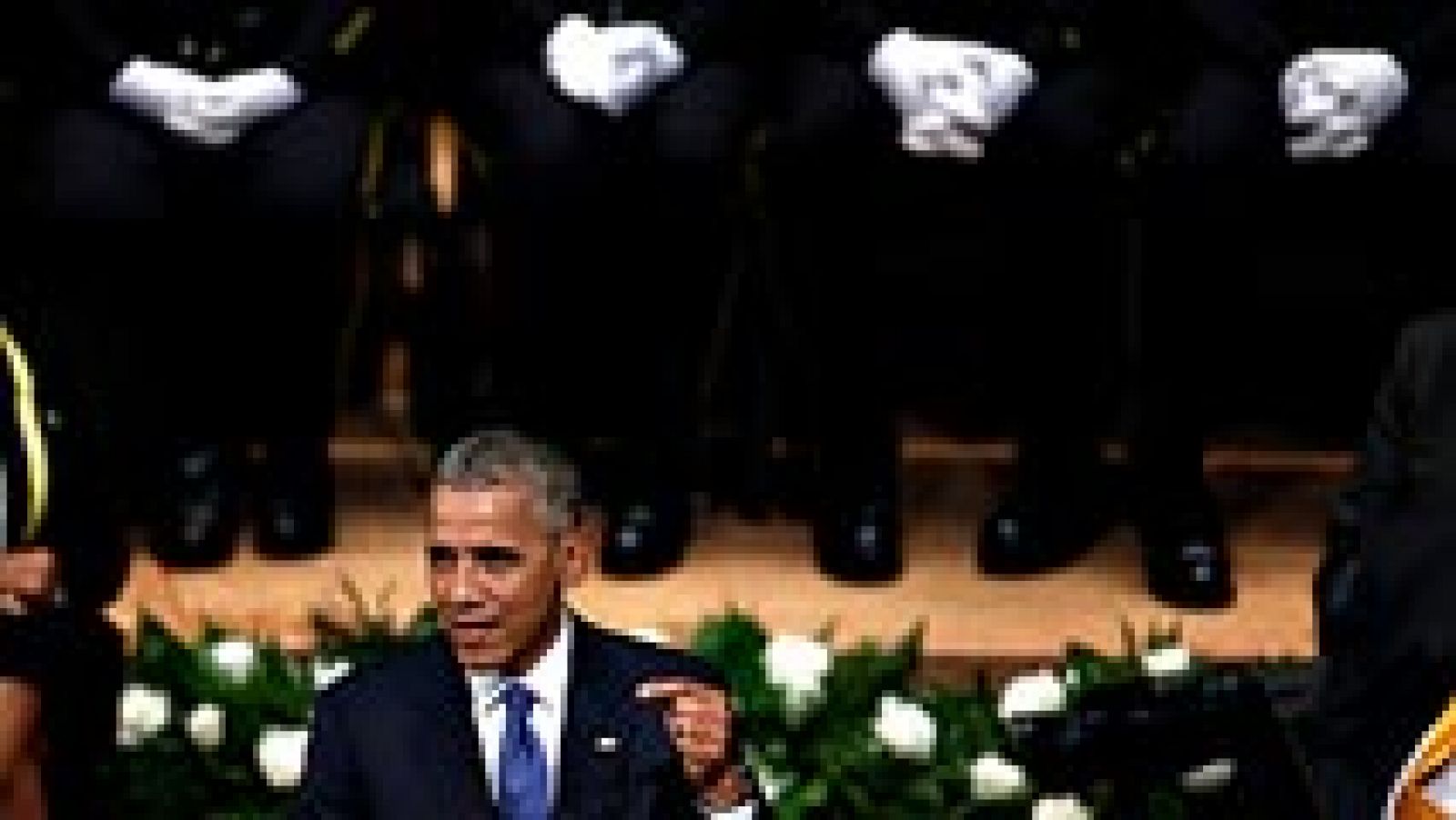 Telediario 1: Barack Obama ha alabado el trabajo de los policías asesinados en Dallas en la ceremonia de homenaje | RTVE Play