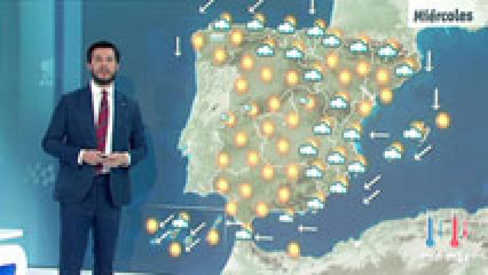 El tiempo: Las nubes se extienden al este peninsular con un notable descenso de temperaturas | RTVE Play