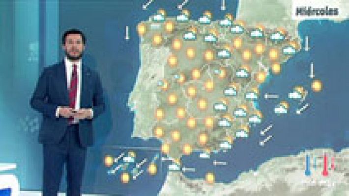El tiempo - Las nubes se extienden al este peninsular con un notable descenso de temperaturas
