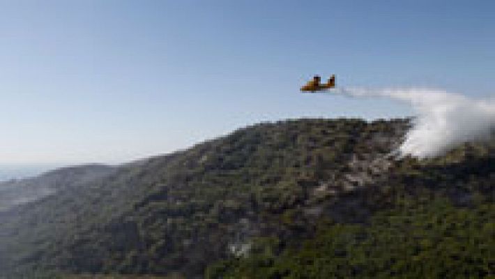 Estabilizados los incendios forestales del Campo de Gibraltar, en Cádiz