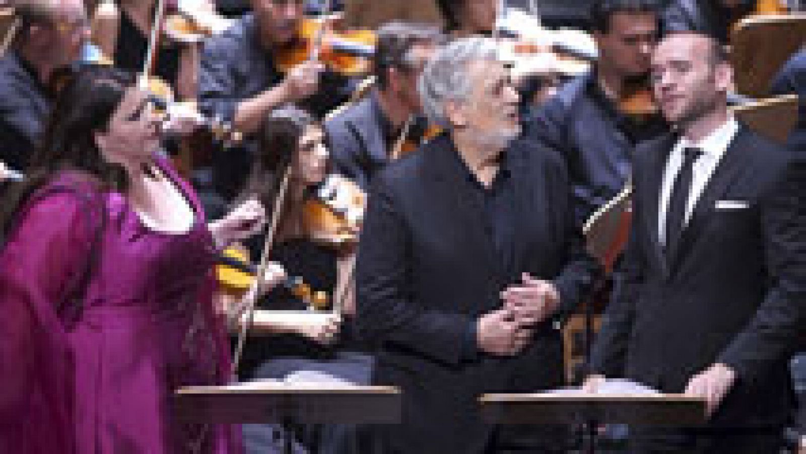 Telediario 1: Plácido Domingo vuelve al registro de barítono en 'I due fóscari' coincidiendo con los 200años del Teatro Real  | RTVE Play