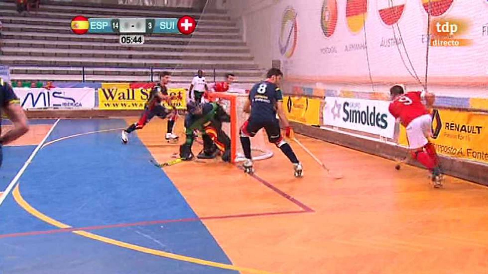 Hockey patines - Campeonato de Europa: España-Suiza