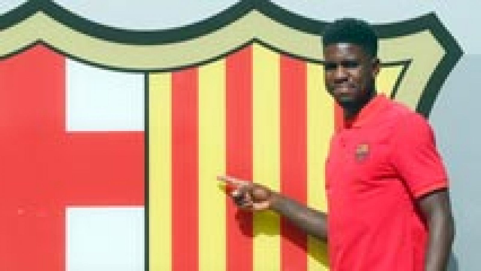 Telediario 1: El Barça presenta a un Samuel Umtiti emocionado pero triste por el atentado | RTVE Play