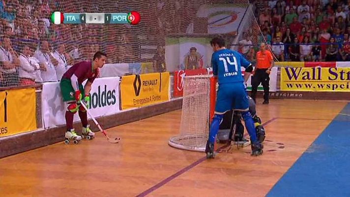 Hockey sobre patines - Campeonato de Europa. Final: Italia-Portugal