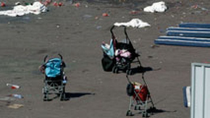 Telediario 1 - Imágenes de la desesperación y del pánico en Niza