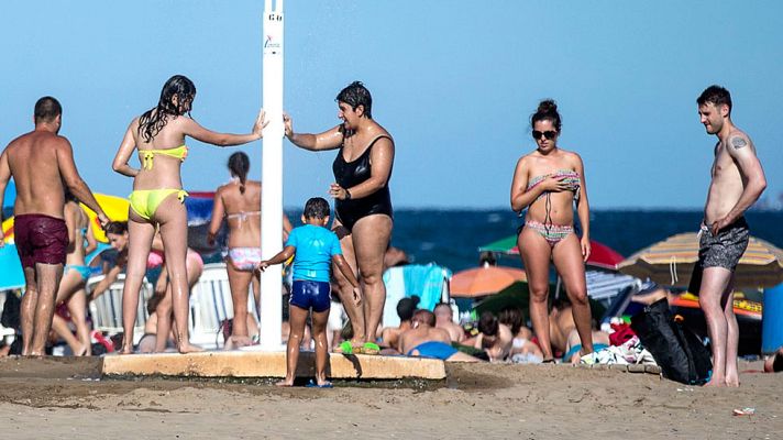 Telediario 1 - Peligro por la intensidad de la radiación ultravioleta