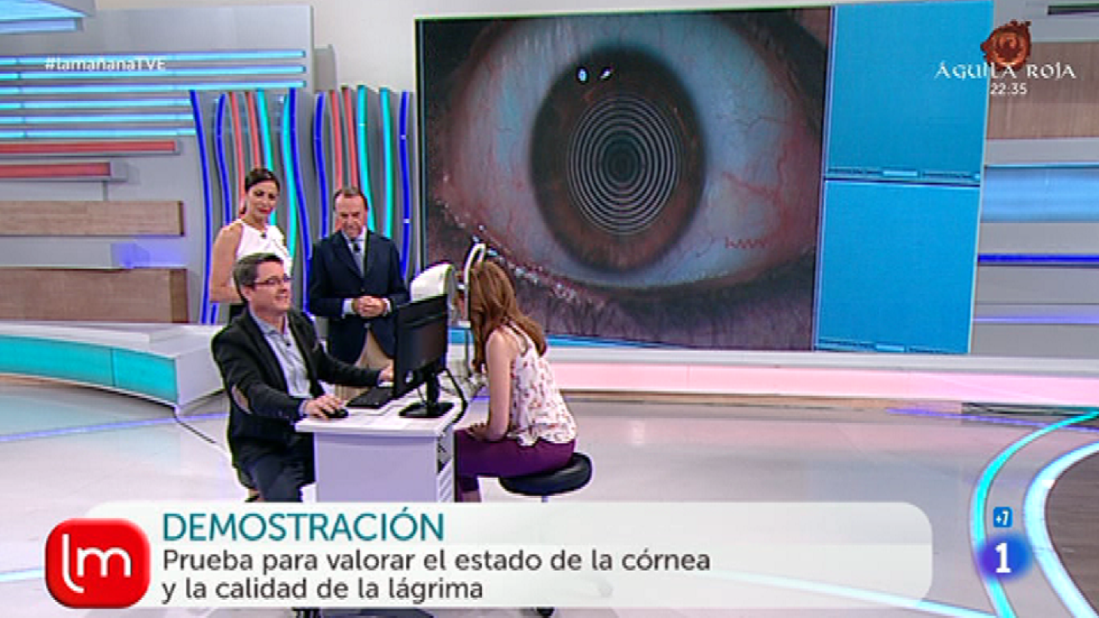Saber Vivir -  Jota Abril y Ana Bellón se hacen la prueba de la cornea