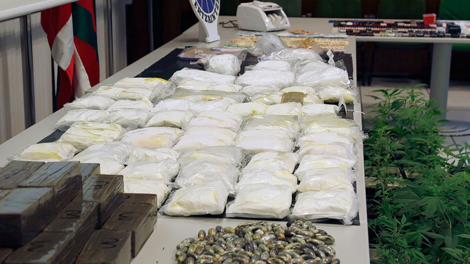 La Ertaizaintza incauta 80 kilos de 'speed' durante una operación antidroga en Guipuzkoa