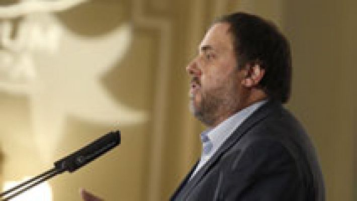 Informativo 24h - Junqueras asegura que la reunión con Sáenz de Santamaría concluyó "sin ninguna novedad en absoluto"