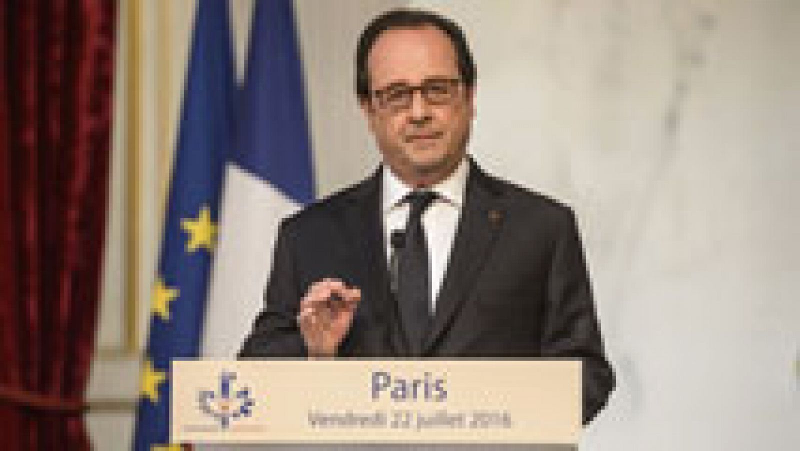 Telediario 1: Hollande anuncia nuevas medidas militares contra el Estado Islámico en Irak tras el atentado de Niza | RTVE Play