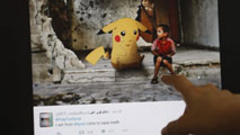 Pokemon para llamar la atención sobre la cruda realidad en Siria