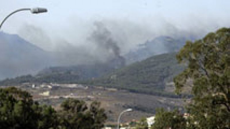 Un incendio arrasa el monte Gurugú en Marruecos