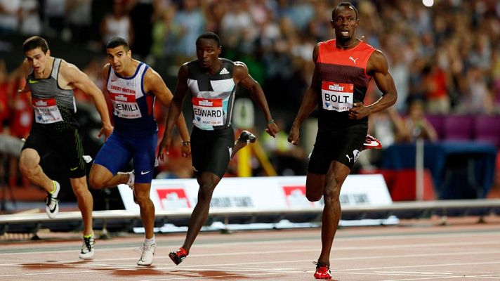 Telediario 1 - Un Hortelano de récord ilusiona ante Bolt en la Diamond League de Londres