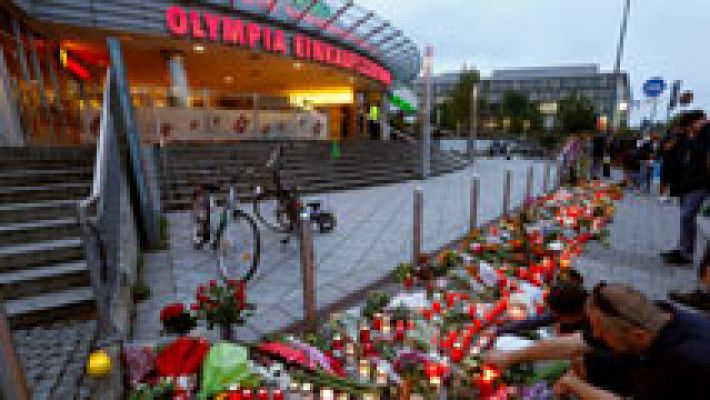 Homenajes en la ciudad de Múnich a las víctimas del tiroteo del viernes