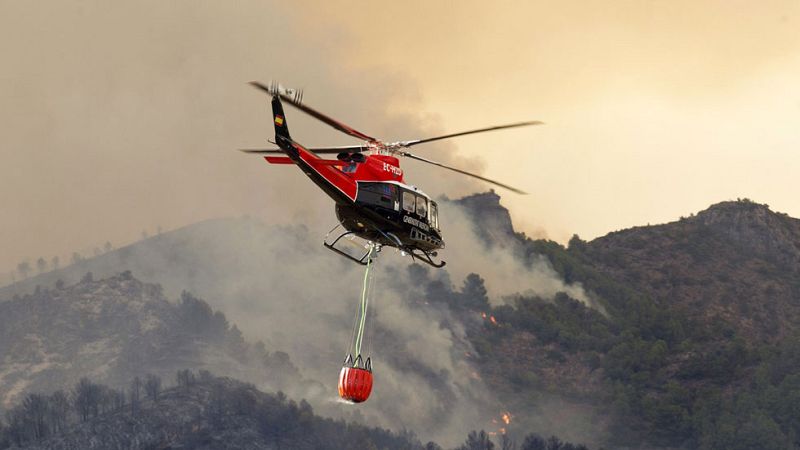 La Sierra de Espadán, en Castellón, amenazada por las llamas