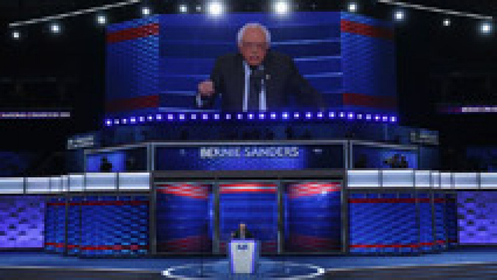 Telediario 1: Sanders inaugura la convención demócrata y pide el apoyo para el liderazgo "unificador" de Clinton | RTVE Play