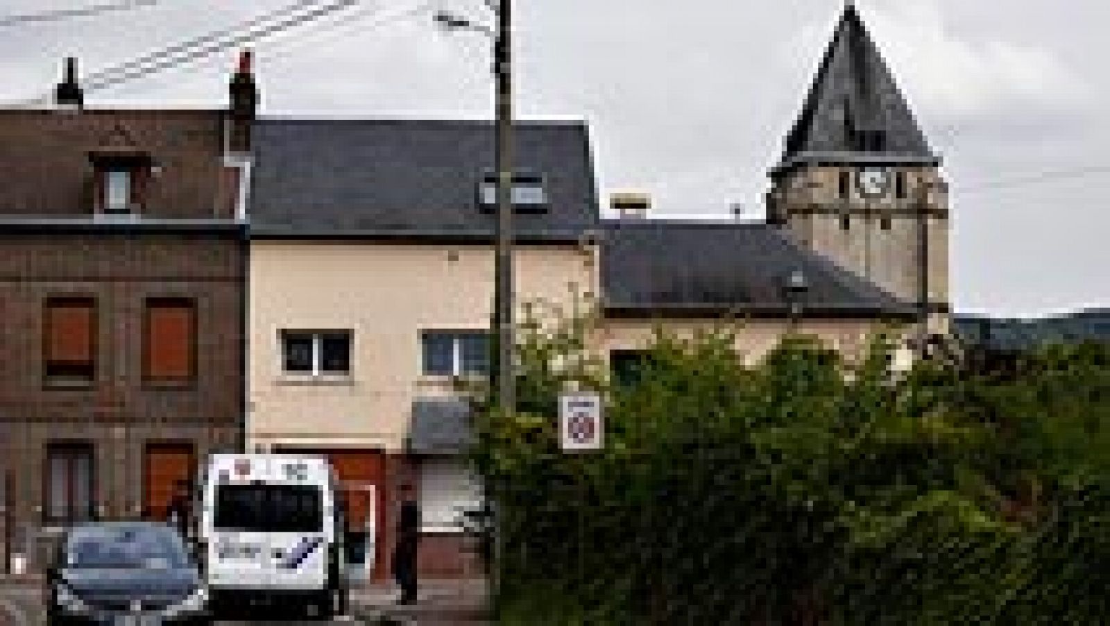 Telediario 1: Dos yihadistas toman rehenes en una iglesia de Francia y asesinan al cura antes de ser abatidos | RTVE Play
