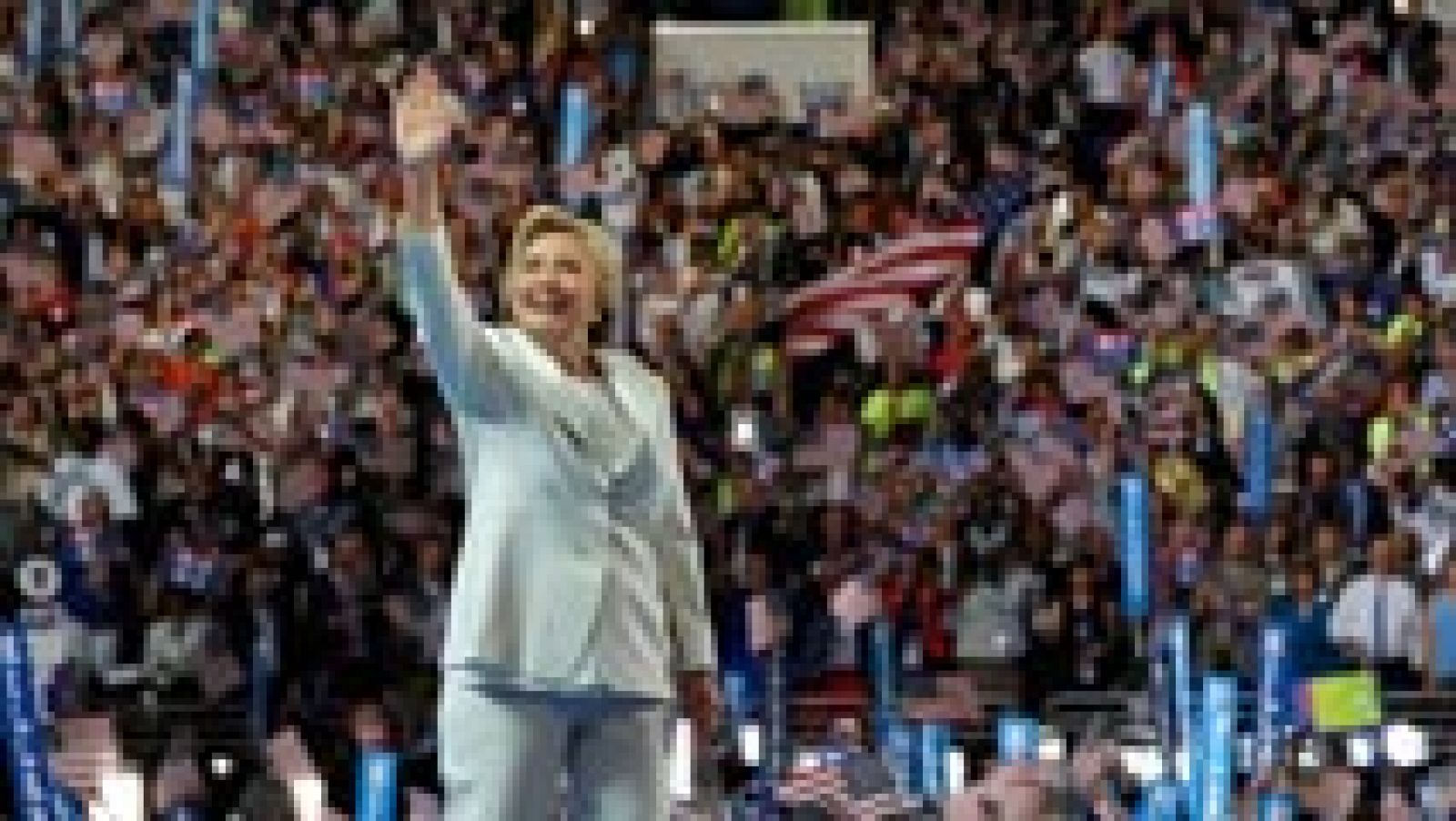 Sin programa: Clinton acepta la nominación: "Llevaré vuestras historias y voces conmigo a la Casa Blanca" | RTVE Play