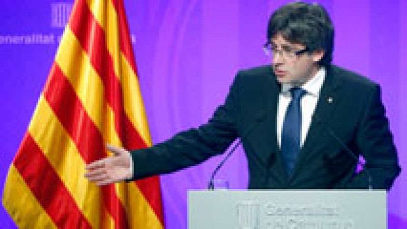 La Generalitat de Cataluña advierte de que "no se moverá" de su hoja de ruta soberanista 