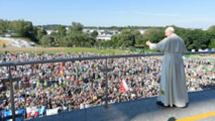 Francisco dedica su cuarto día en Polonia al pontificado de Juan Pablo II