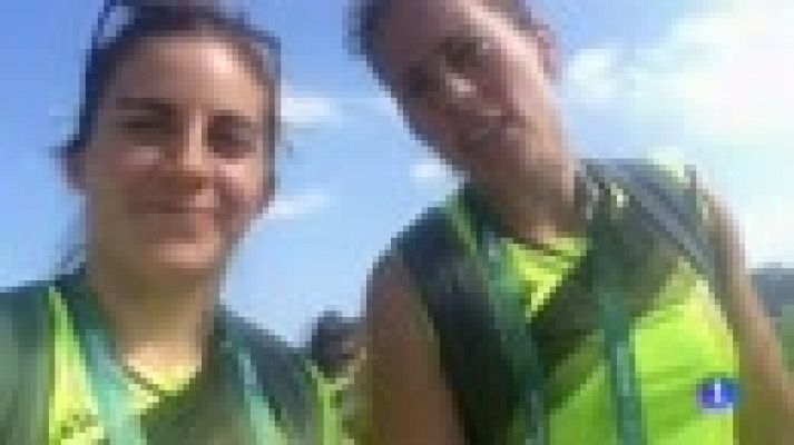 Telediario 1 - Las jugadoras del rugby 7 opinan sobre la Villa Olímpica