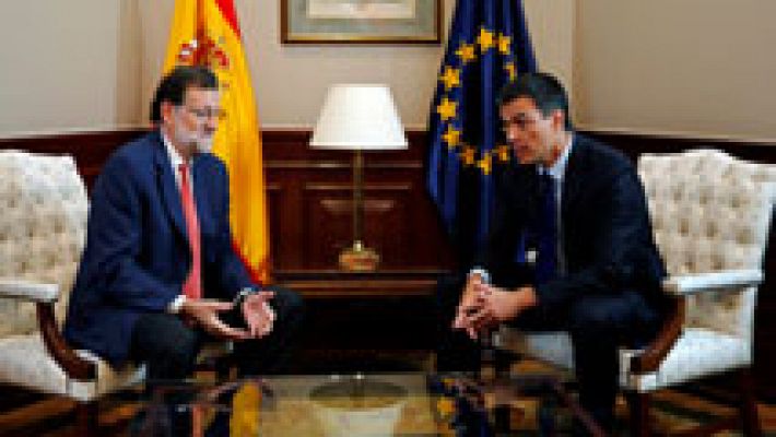 Sánchez insiste en su 'no' a Rajoy y le insta a que negocie con "las derechas"