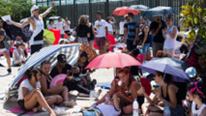 Telediario 1 - 46.000 personas esperan en Barcelona el único concierto de Beyoncé en España