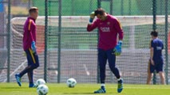 Ter Stegen y Bravo luchan por la titularidad