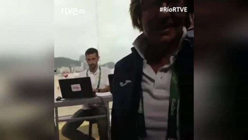 Facebook Live con María Escario recorriendo las instalaciones de RTVE en Río de Janeiro