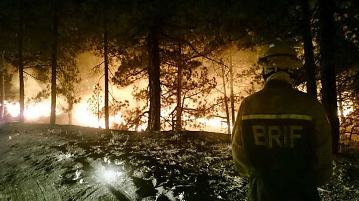 Telediario 1 - Riesgo extremo de incendios forestales en casi toda España