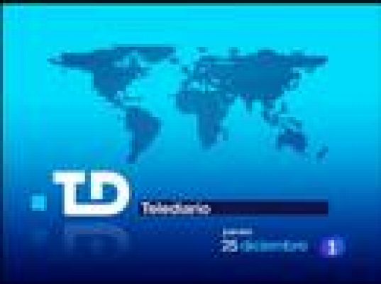 Telediario 1 - Telediario en 4' - 25/12/08