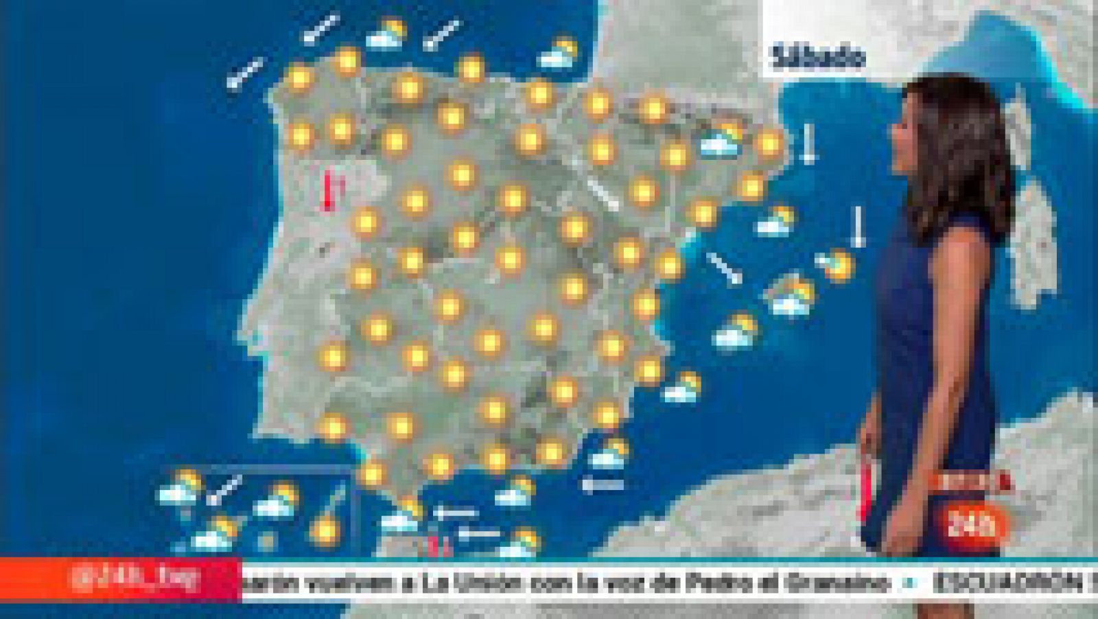 Calor en Canarias y en el suroeste de Galicia y viento fuerte en el Estrecho - El tiempo | Ver