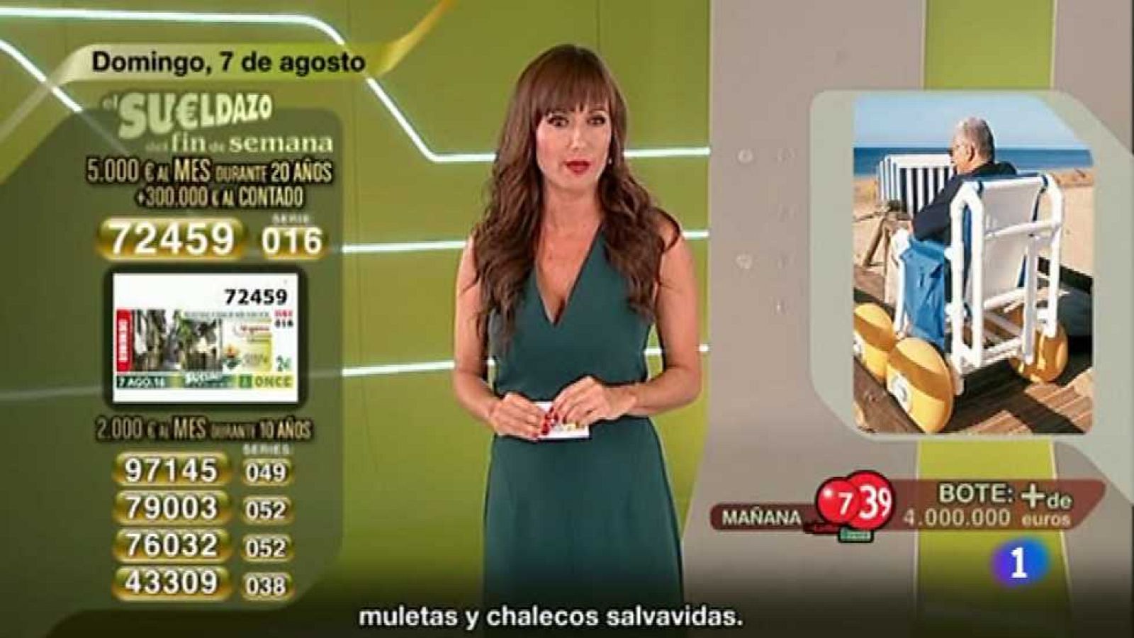 Sorteo ONCE - 07/08/16 - ver ahora