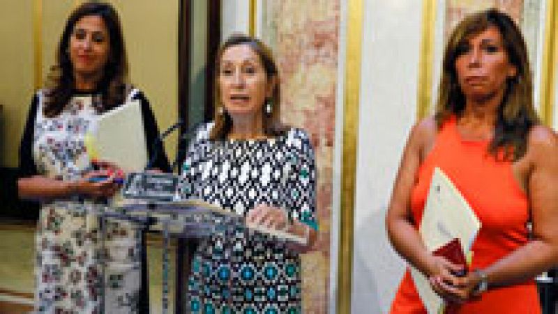 PSOE y Podemos piden a Ana Pastor que fije ya la fecha del debate de investidura