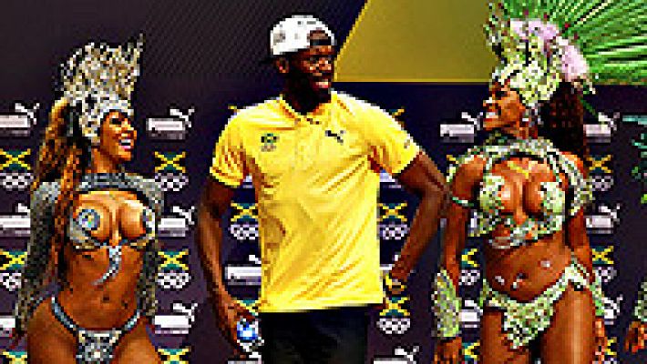 Telediario 1 - Río 2016 | Usain Bolt llega a Río a ritmo de samba