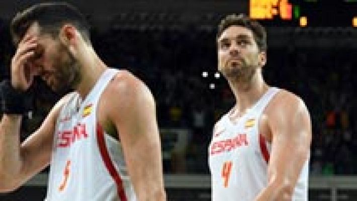Telediario 1 - España ha caído ante Brasil por 66-65