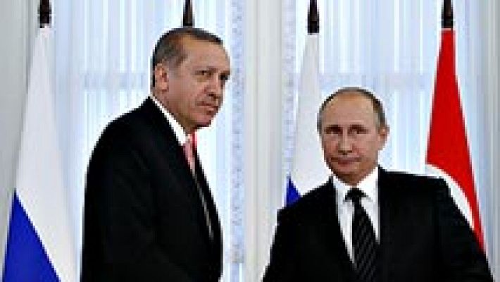 Telediario 1 - Reunión de Putin y Erdogan para reconstruir las relaciones bilaterales entre Rusia y Turquía