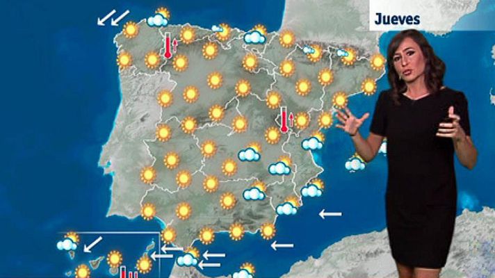 El tiempo - Cielos poco nubosos en casi todo el país y temperaturas en ascenso