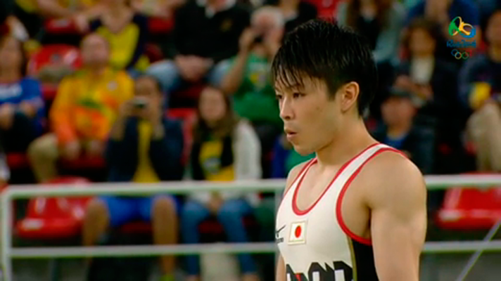 Río 2016 - Ejercicio de suelo del japonés Uchimura