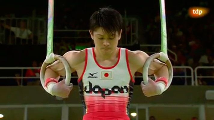 Río 2016 - Ejercicio de anillas del japonés Kohei Uchimura
