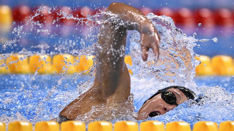 Mireia Belmonte se ha clasificado con el octavo mejor tiempo para la final de los 800 libres, donde Ledecky ha batido el récord olímpico en su serie.