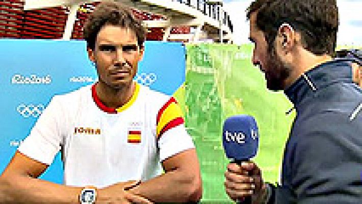 Telediario 1 - Río 2016 | Nadal: "Tres partidos en un día es demasiado pero es lo que hay"