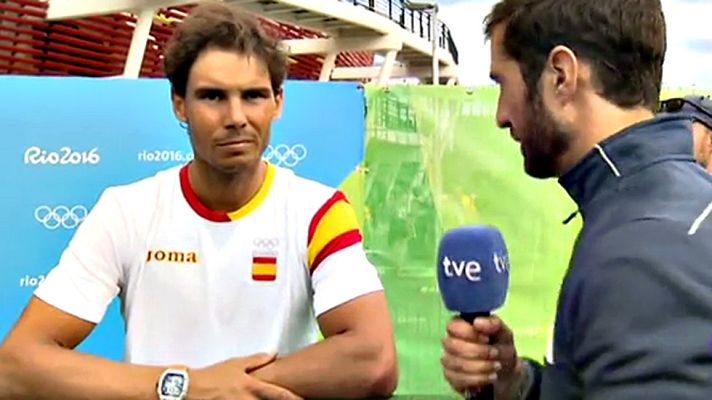 Telediario 1 - Río 2016 | Nadal: "Tres partidos en un día es demasiado pero es lo que hay"