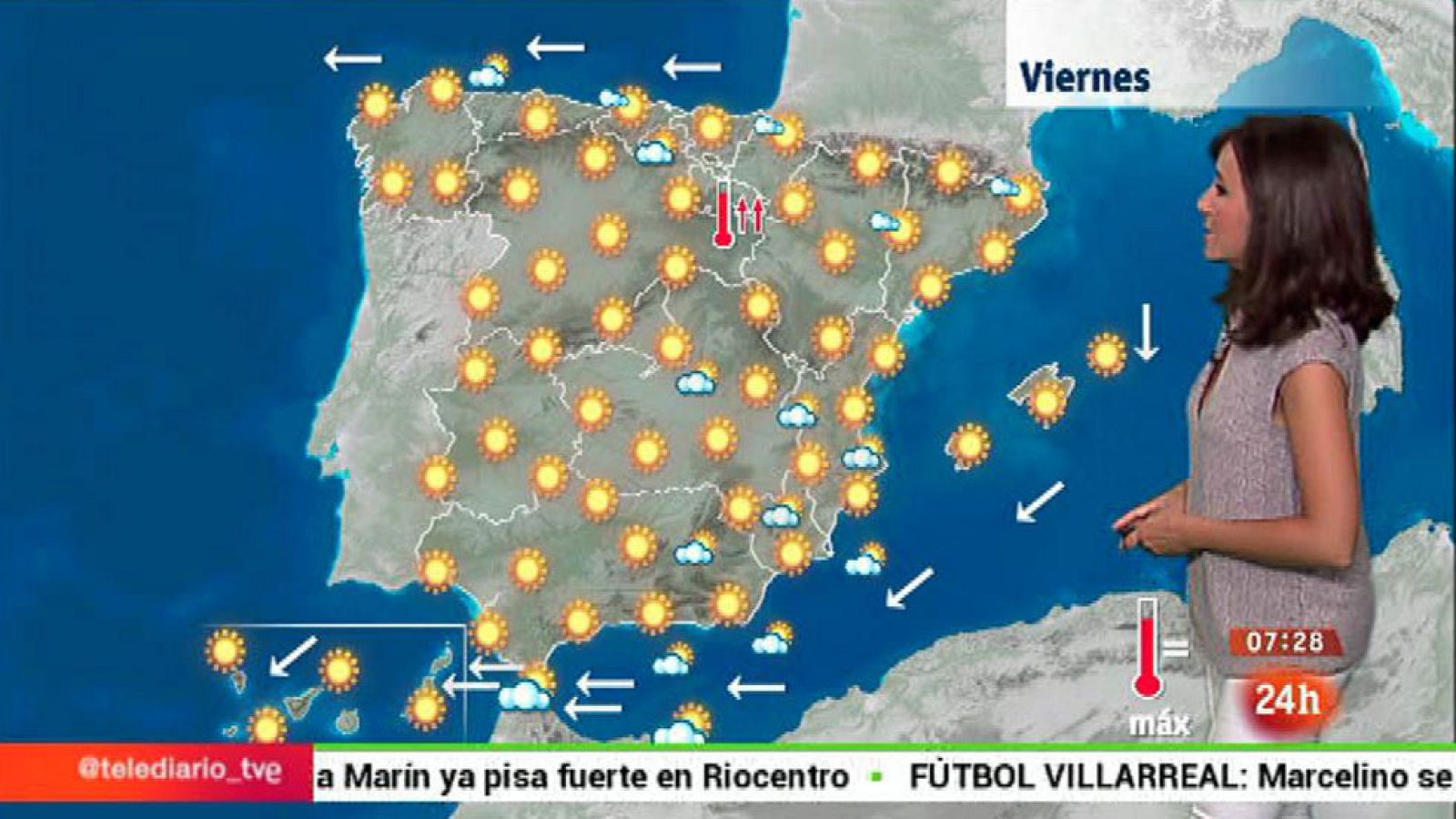 Bajan las temperaturas en Canarias y viento muy fuerte en el Estrecho - El tiempo | Ver