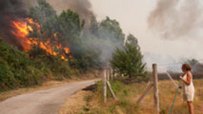 Un vídeo grabado por un vecino demostraría que el incendio de Arbo, en Pontevedra, fue provocado