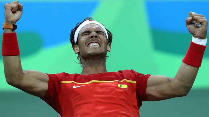 Telediario 1 - Río 2016 | Nadal: "Hace dos semanas no sabía si podría estar aquí y ya tengo una medalla asegurada"