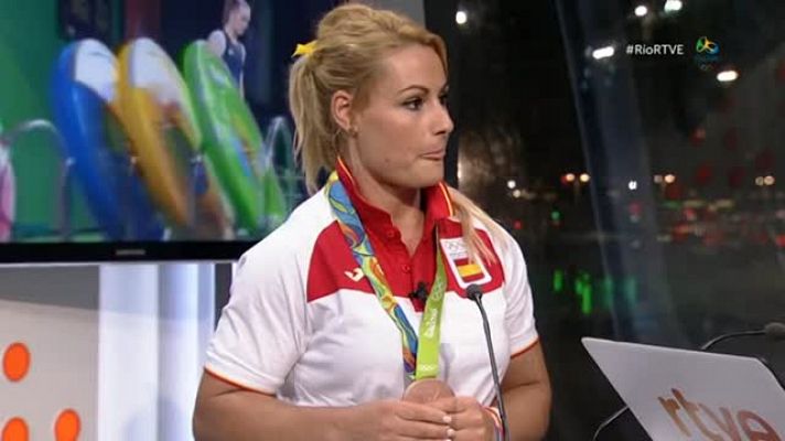 Río 2016 - Río 2016. Halterofilia | El padre de Lidia Valentín, emocionado