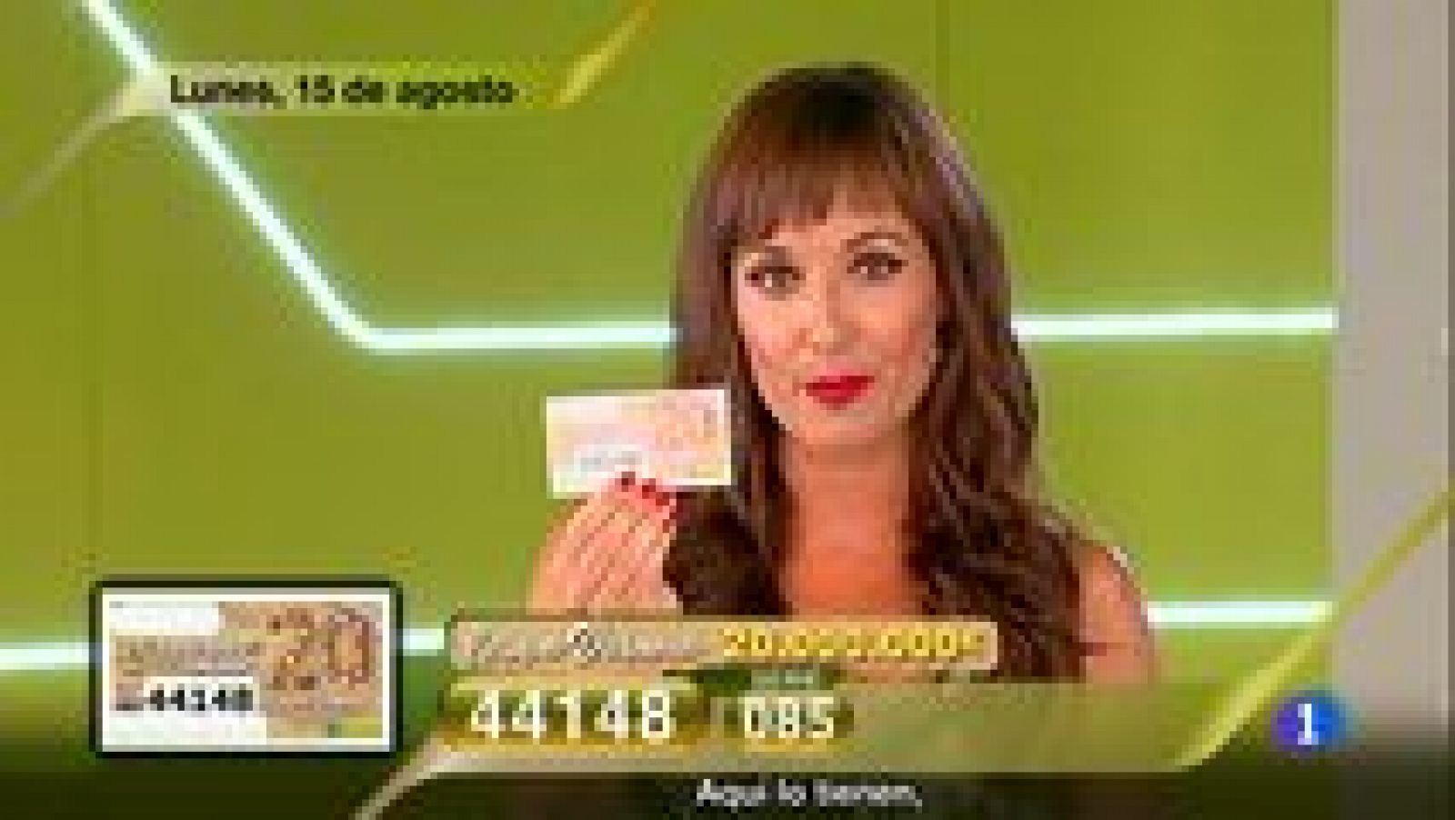 Sorteos ONCE: Sorteo ONCE - 15/08/16 | RTVE Play