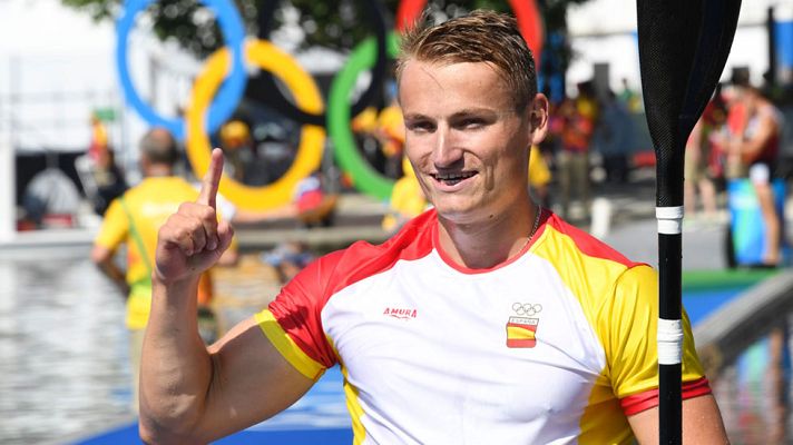 Telediario 1 - Río 2016. Piragüismo | Marcus Walz, tras ganar el oro en K1: "No me esperaba ni siquiera luchar por las medallas"